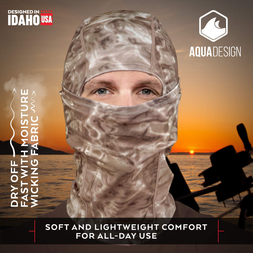 Mens Balaclava Size Adjustable Camo Face Mask | Aqua Design