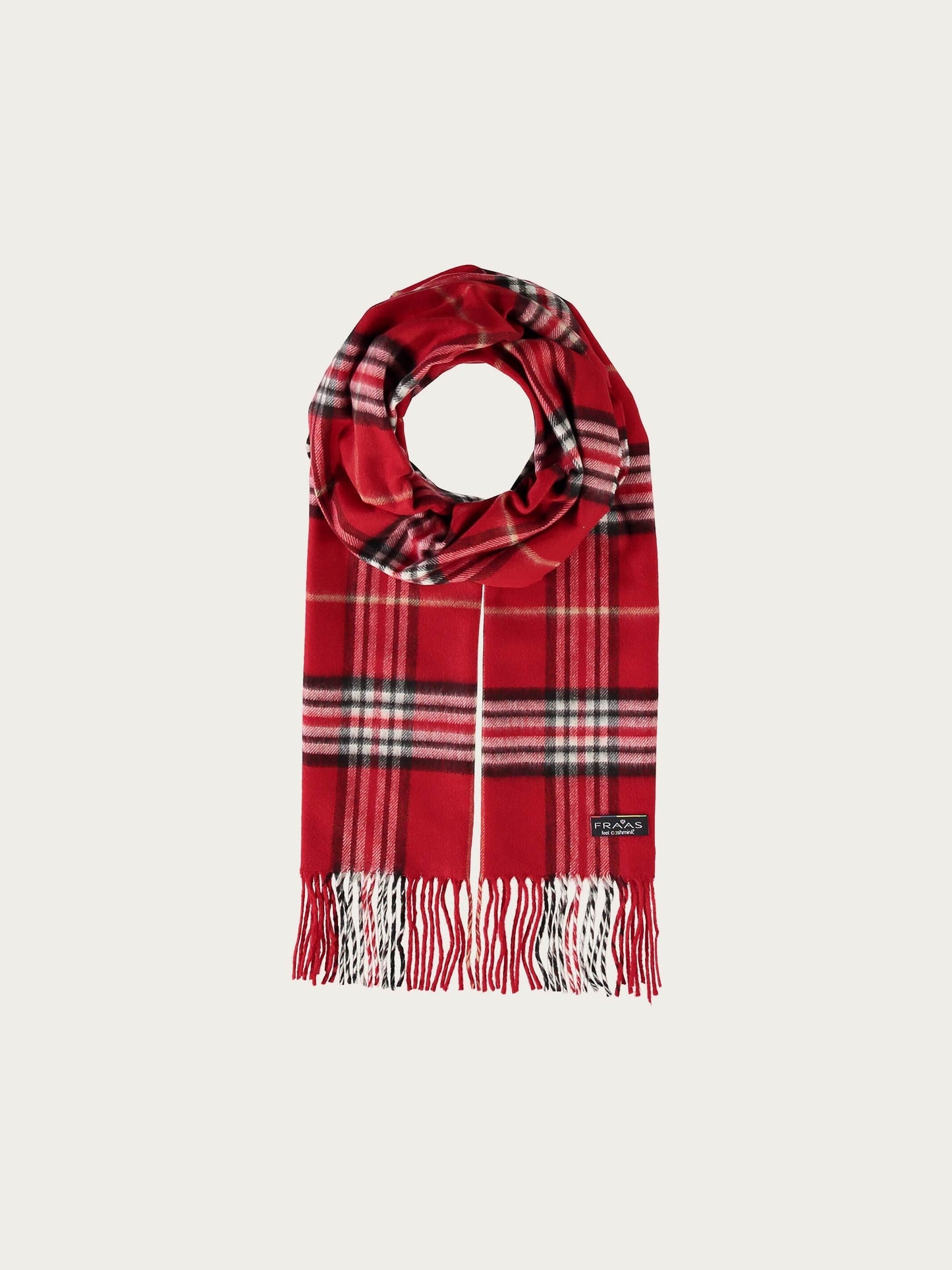 Schmaler Cashmink-Schal mit FRAAS Plaid Karo