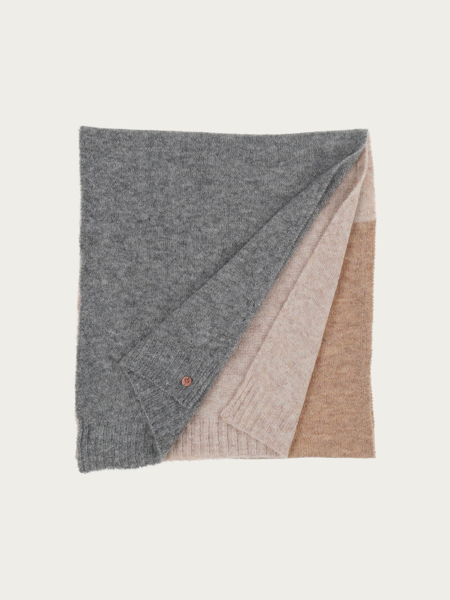 Sustainability Edition - Gestrickter Schal mit Blockstreifen