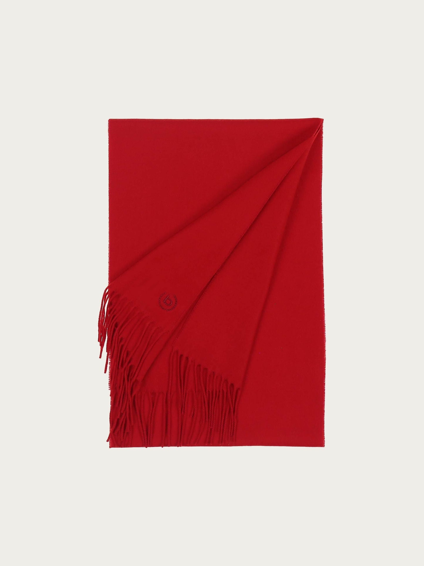 Cashminkschal mit gesticktem bugatti Logo