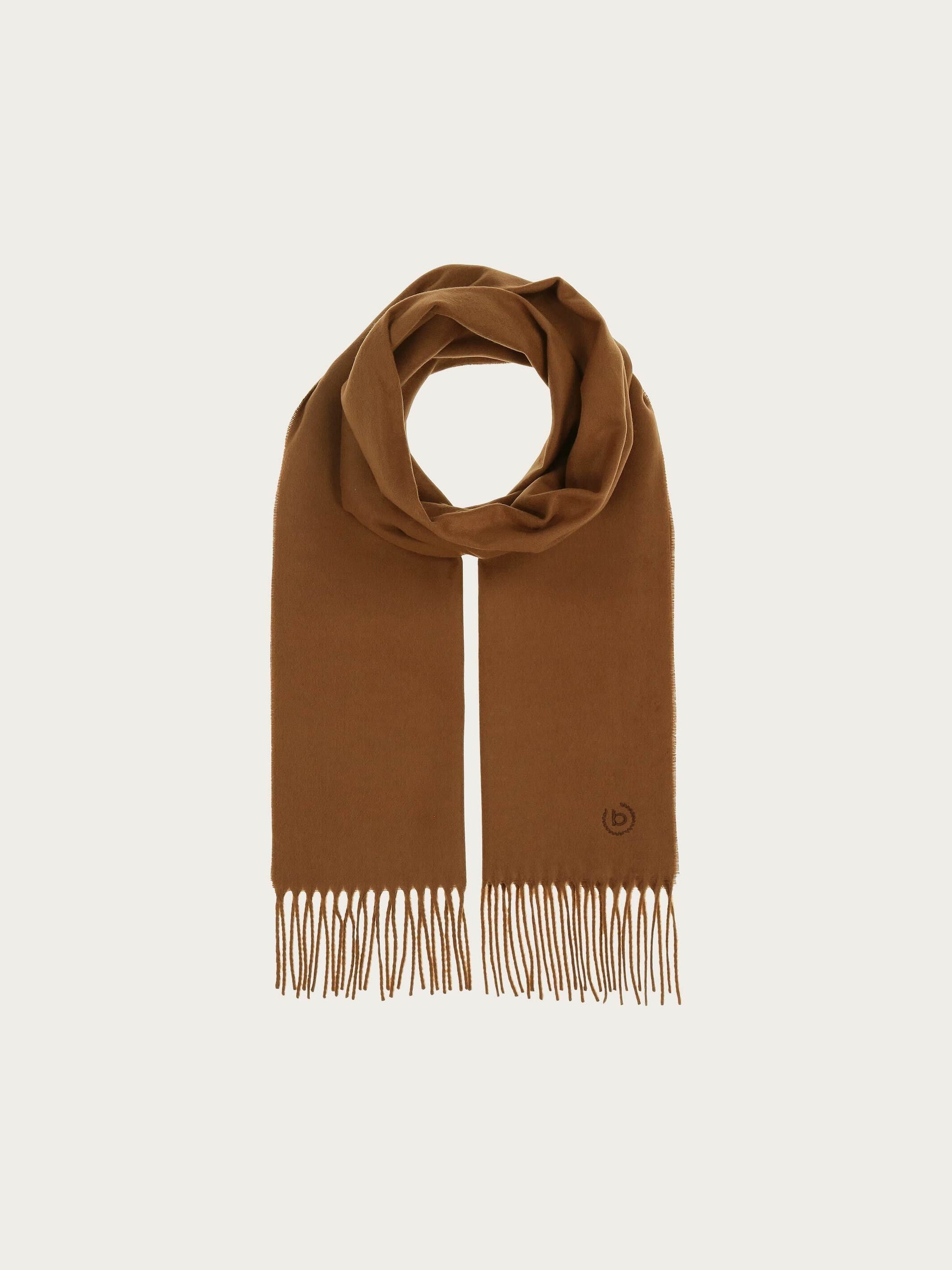 Cashminkschal mit gesticktem bugatti Logo