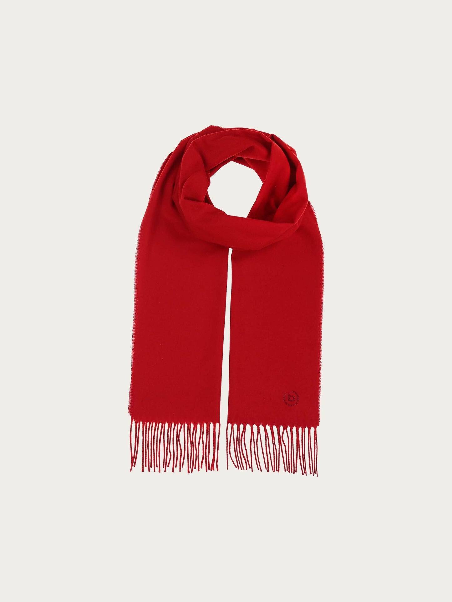 Cashminkschal mit gesticktem bugatti Logo