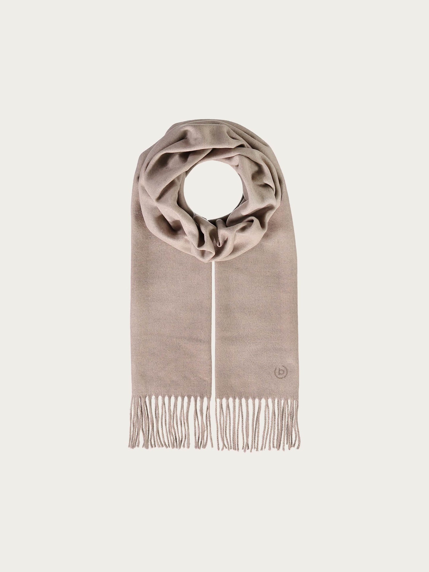 Cashminkschal mit gesticktem bugatti Logo
