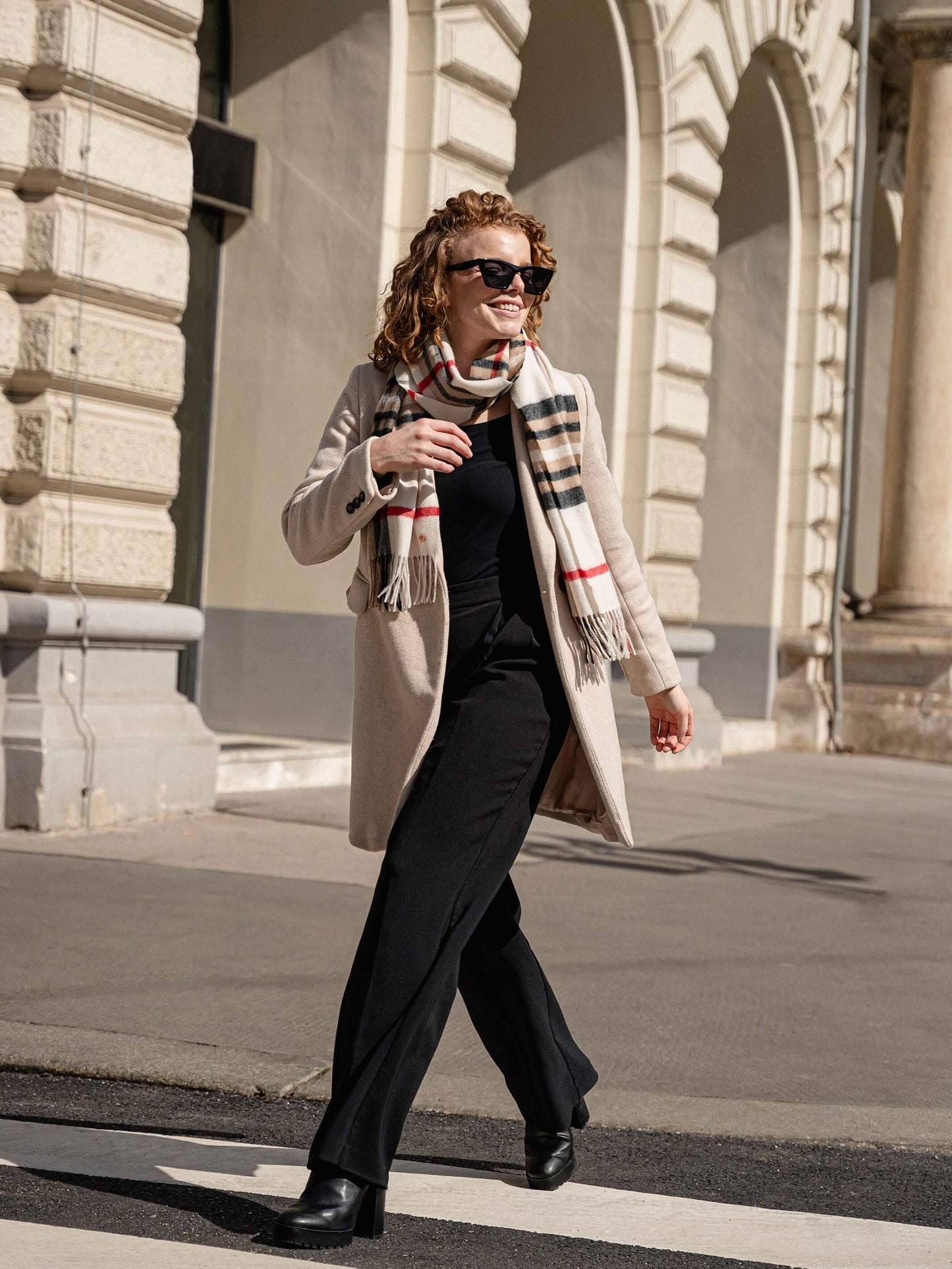 Kaschmir Schal mit FRAAS Plaid Karo