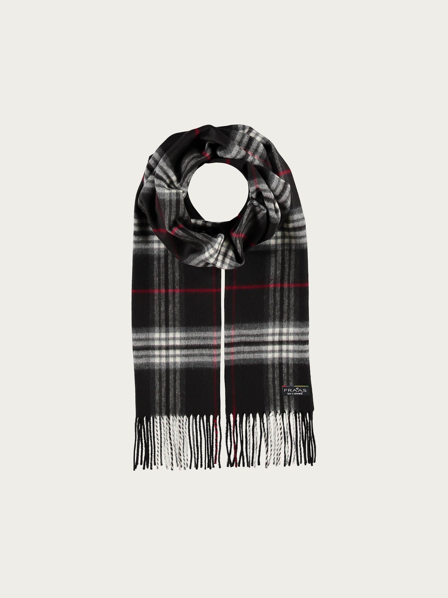Schmaler Cashmink-Schal mit FRAAS Plaid Karo