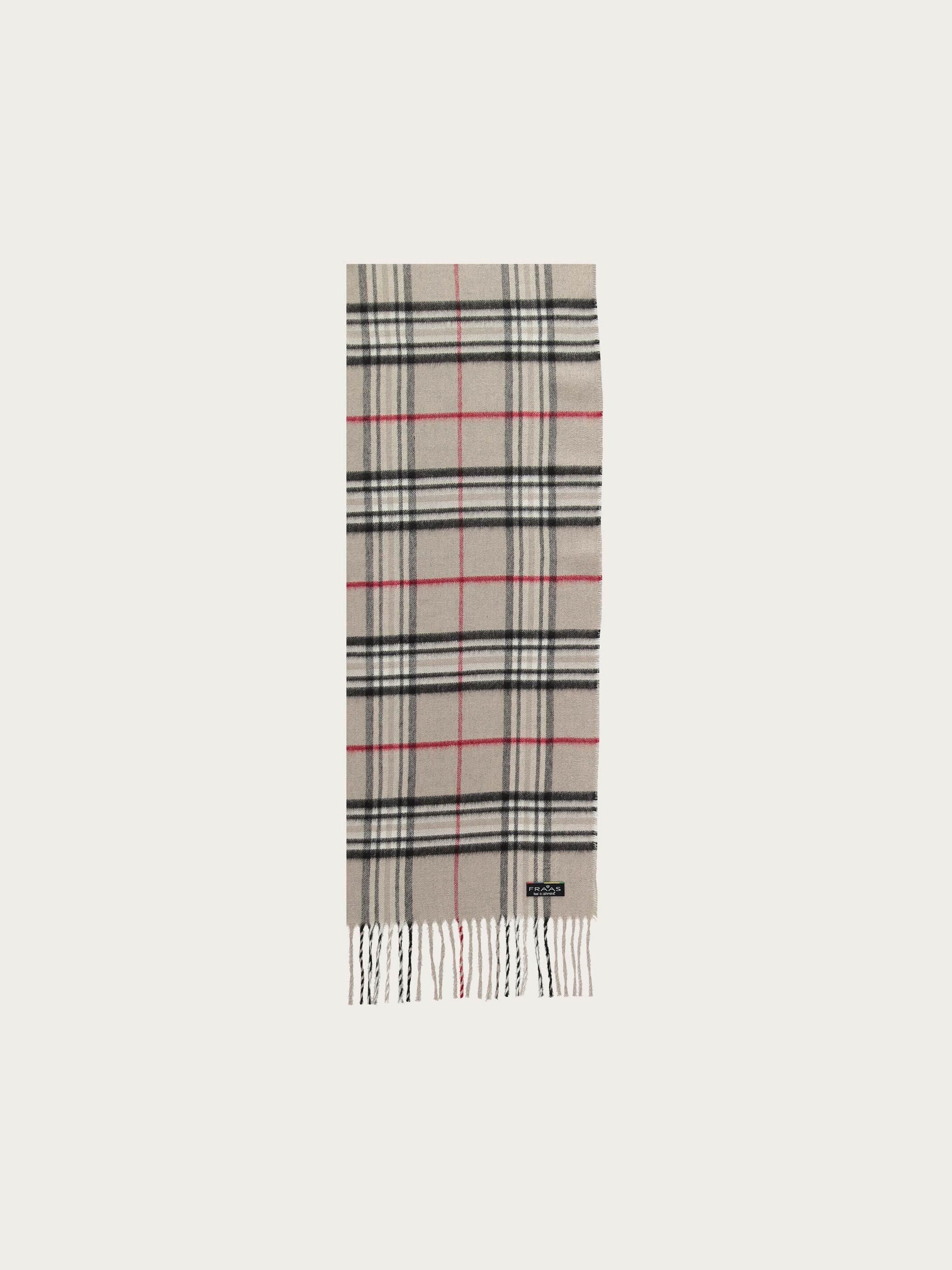 Schmaler Cashmink-Schal mit FRAAS Plaid Karo