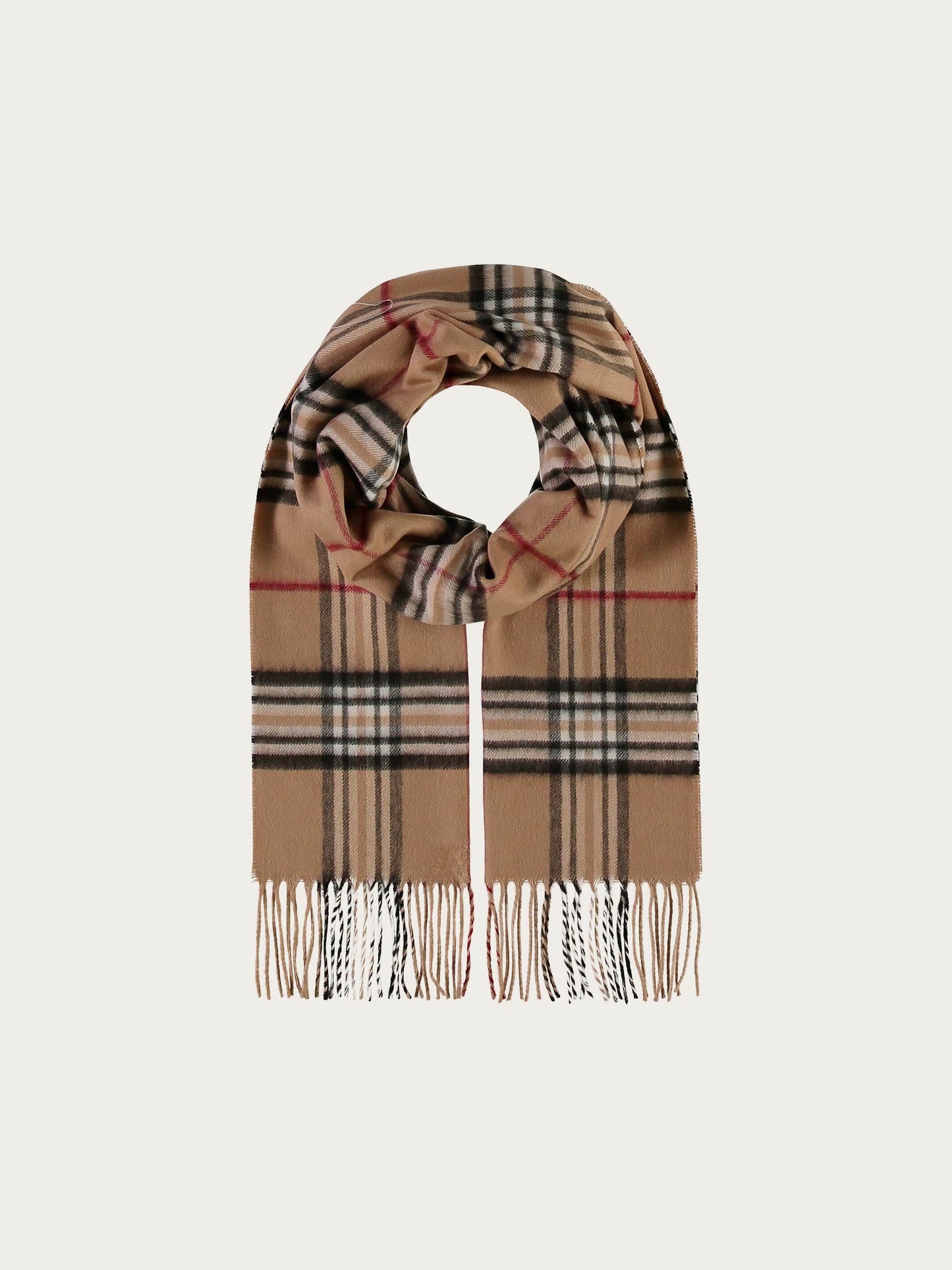 Schmaler Cashmink-Schal mit FRAAS Plaid Karo