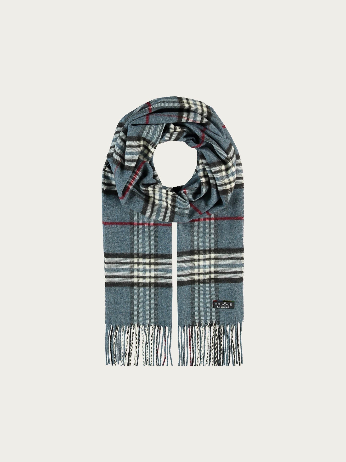Schmaler Cashmink-Schal mit FRAAS Plaid Karo