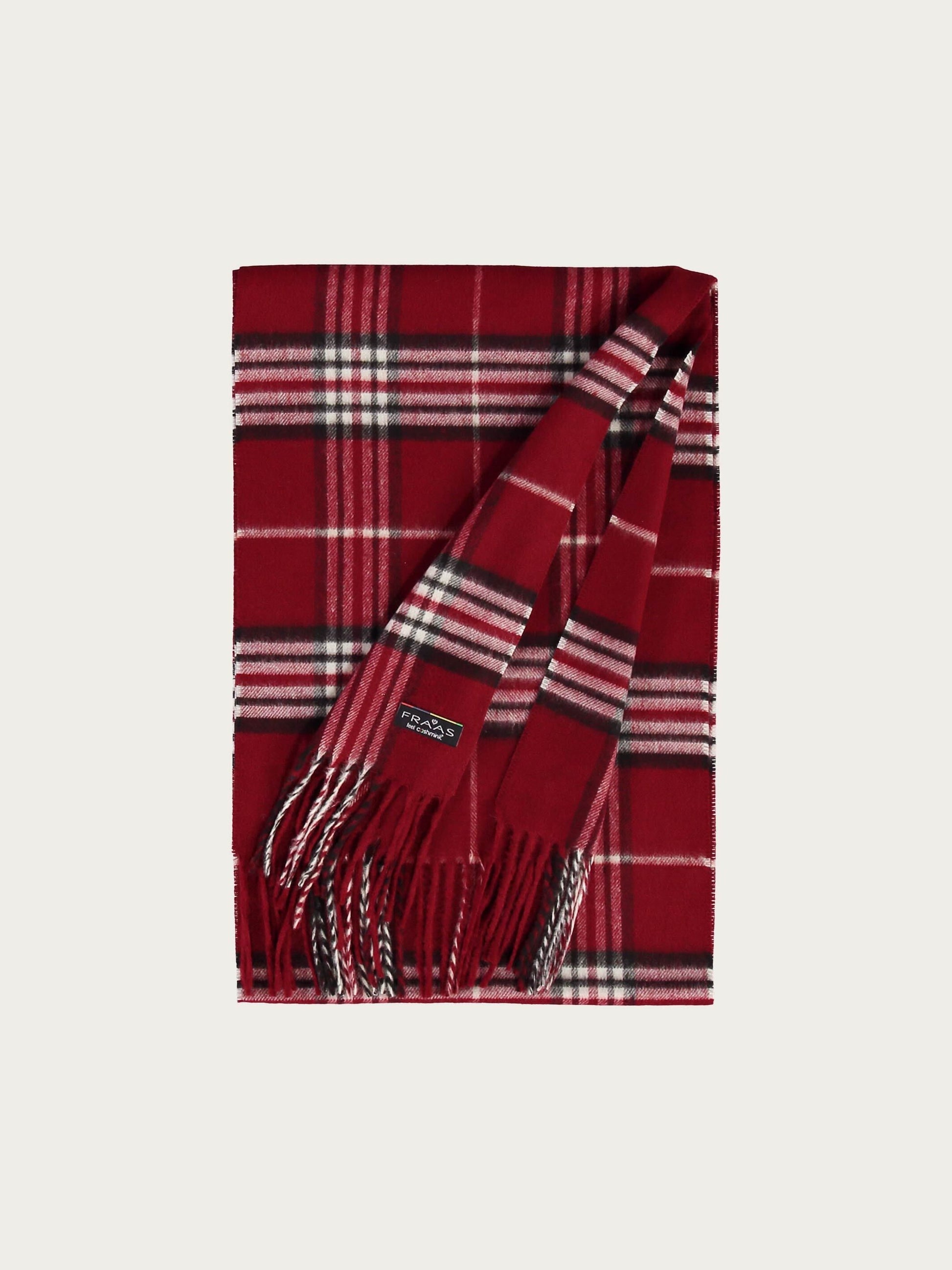 Schmaler Cashmink-Schal mit FRAAS Plaid Karo