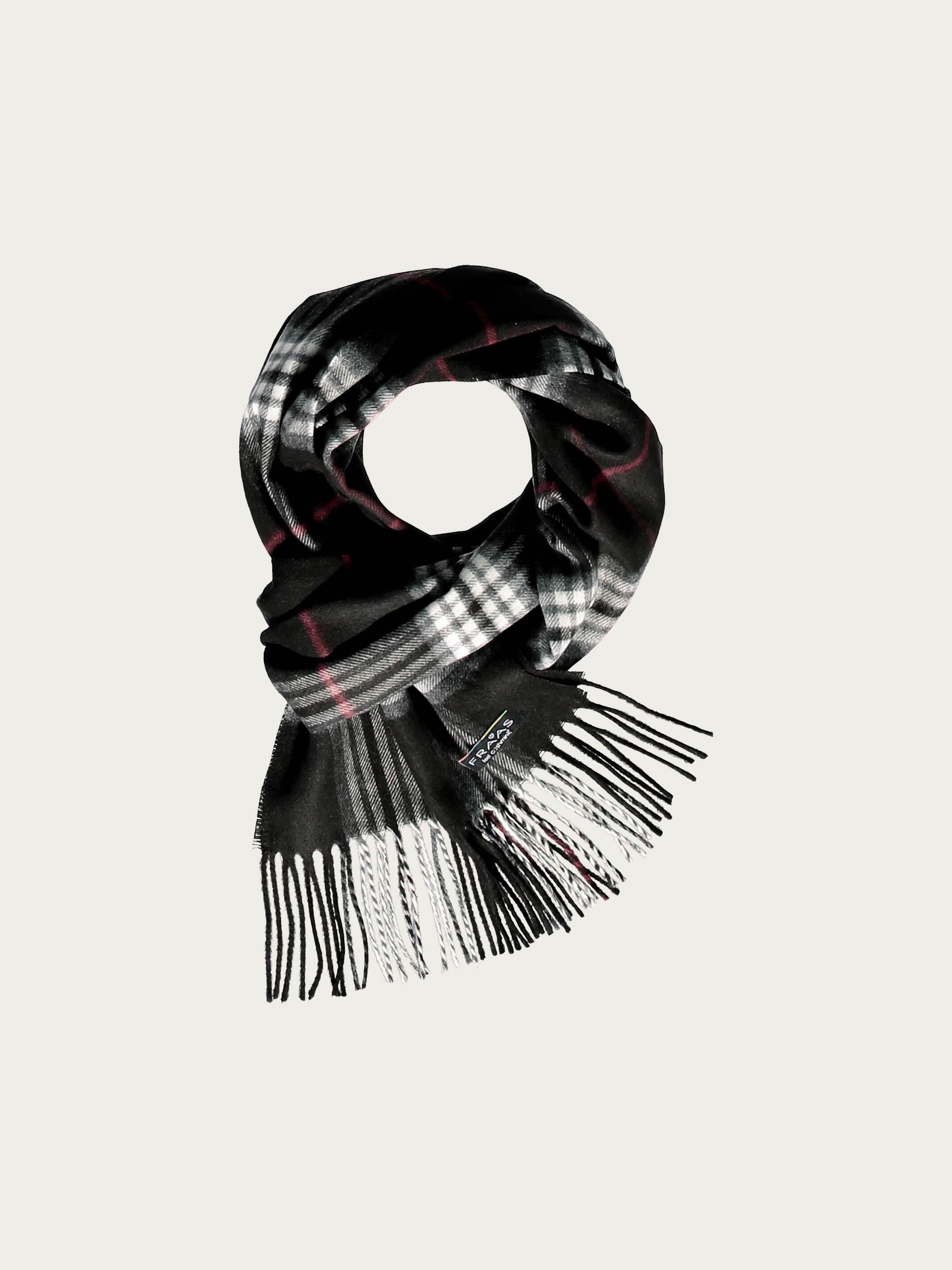 Schmaler Cashmink-Schal mit FRAAS Plaid Karo