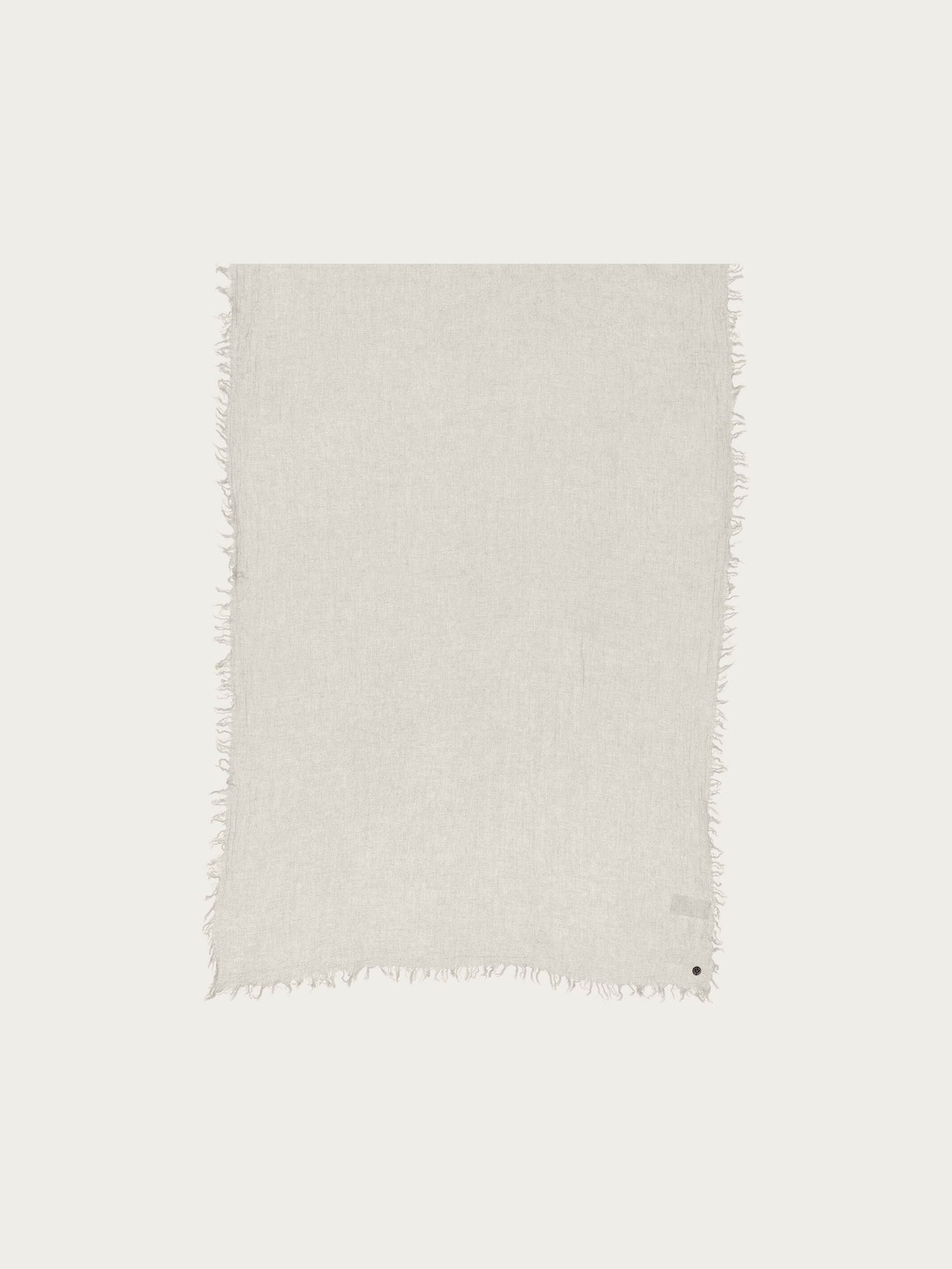 Einfarbige Wollstola mit Fransen