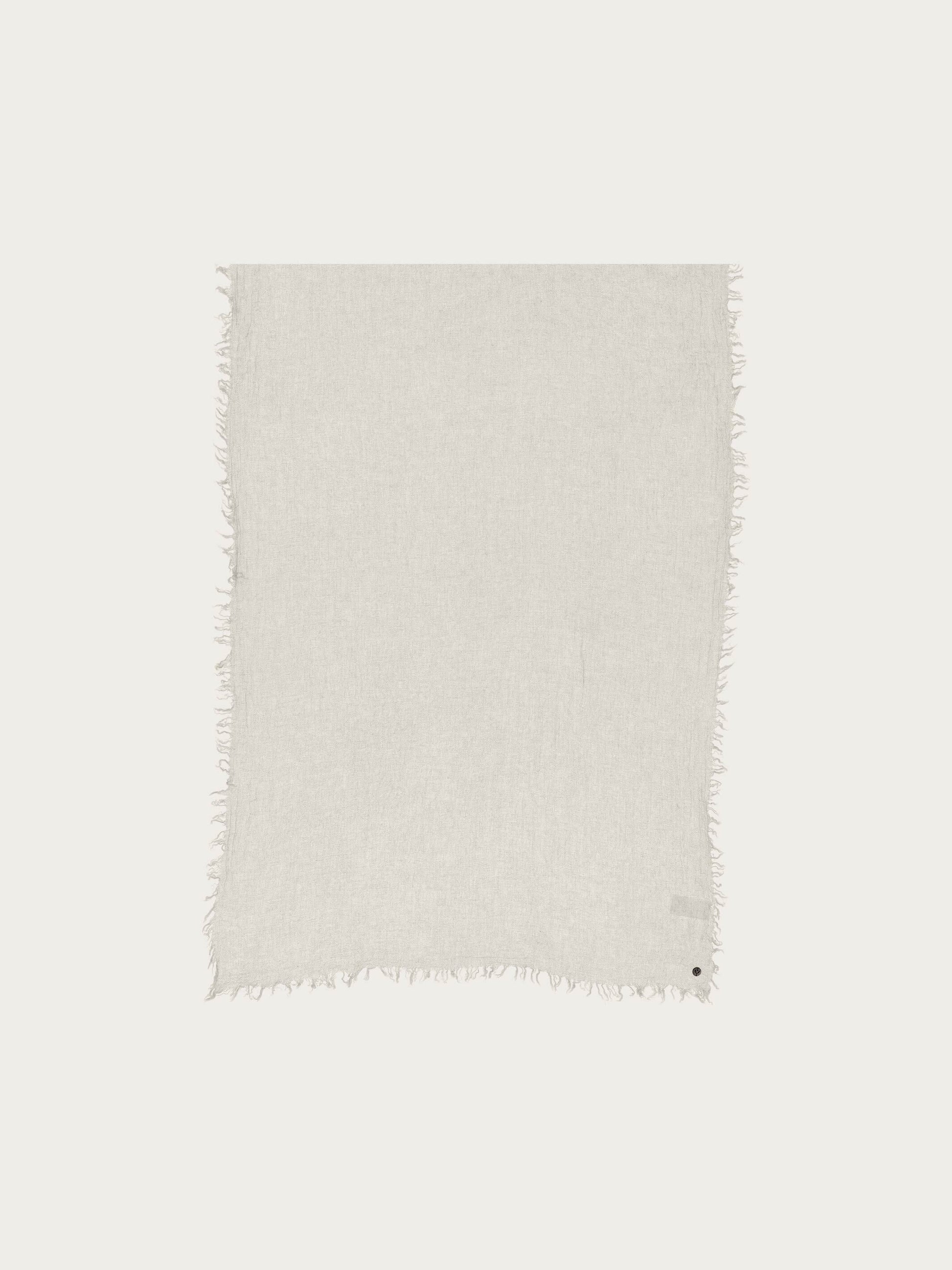 Einfarbige Wollstola mit Fransen