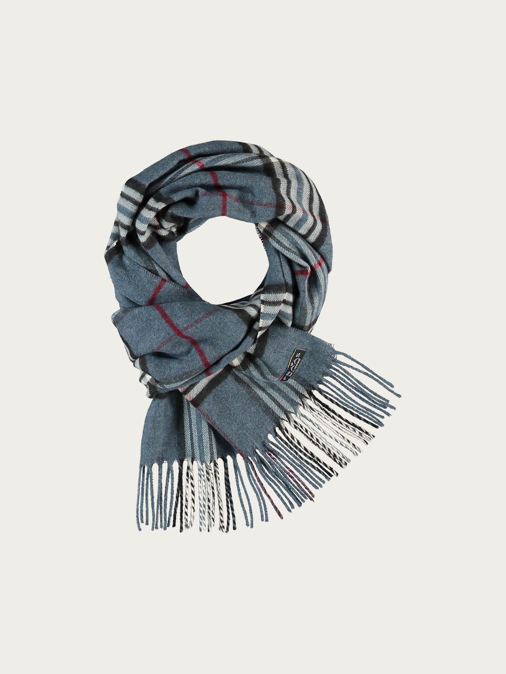 Schmaler Cashmink-Schal mit FRAAS Plaid Karo