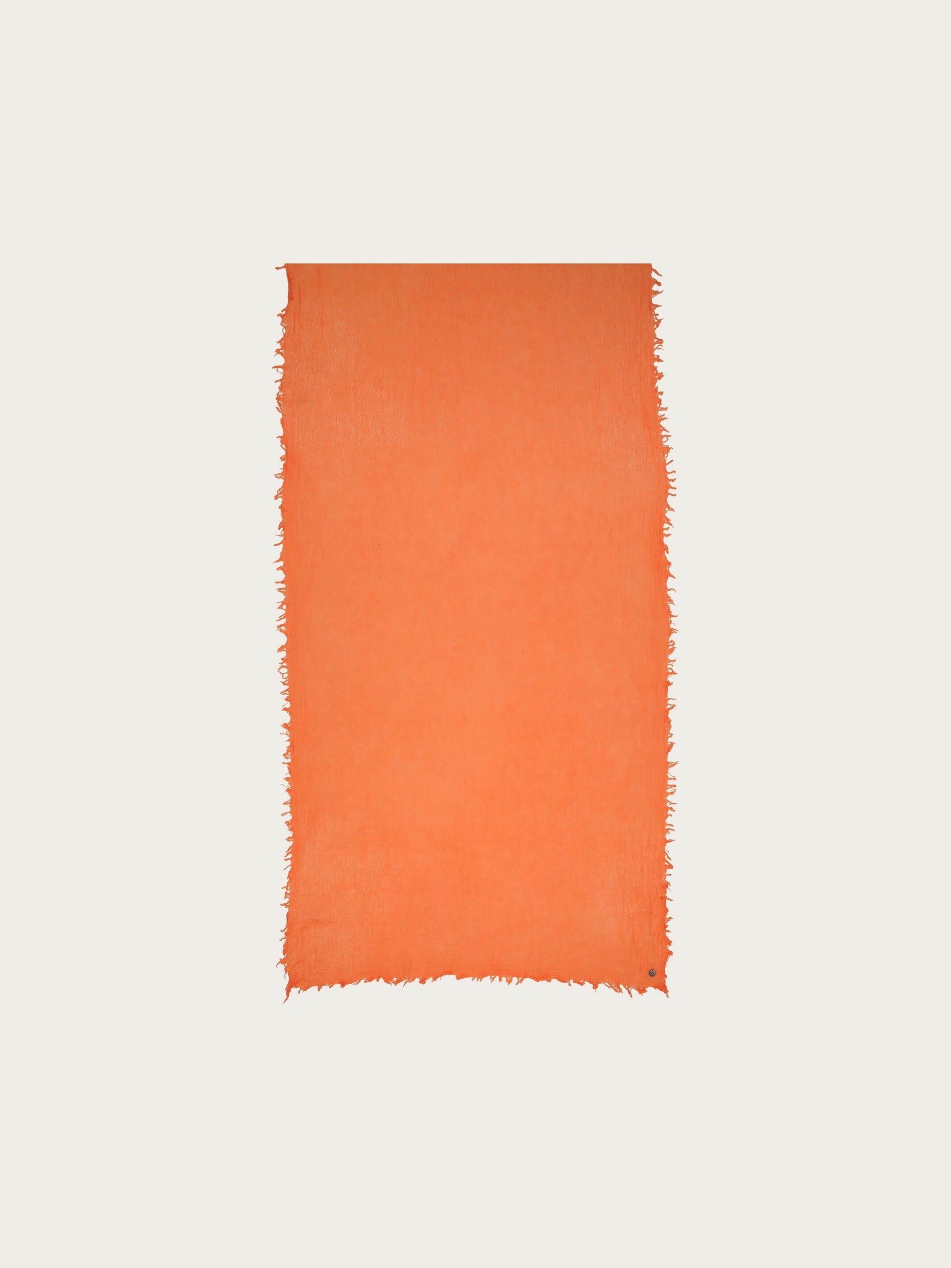 Einfarbige Wollstola mit Fransen