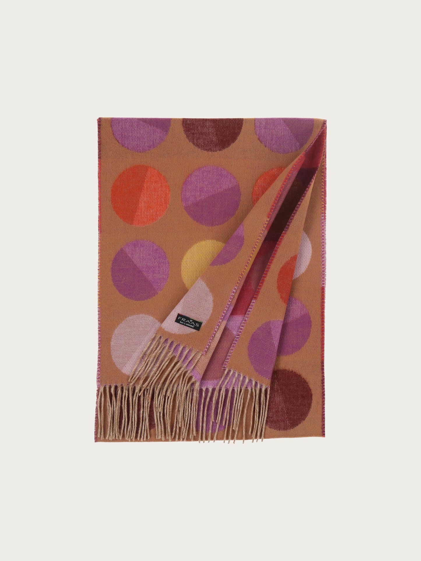 Cashmink-Schal mit großen Punkten