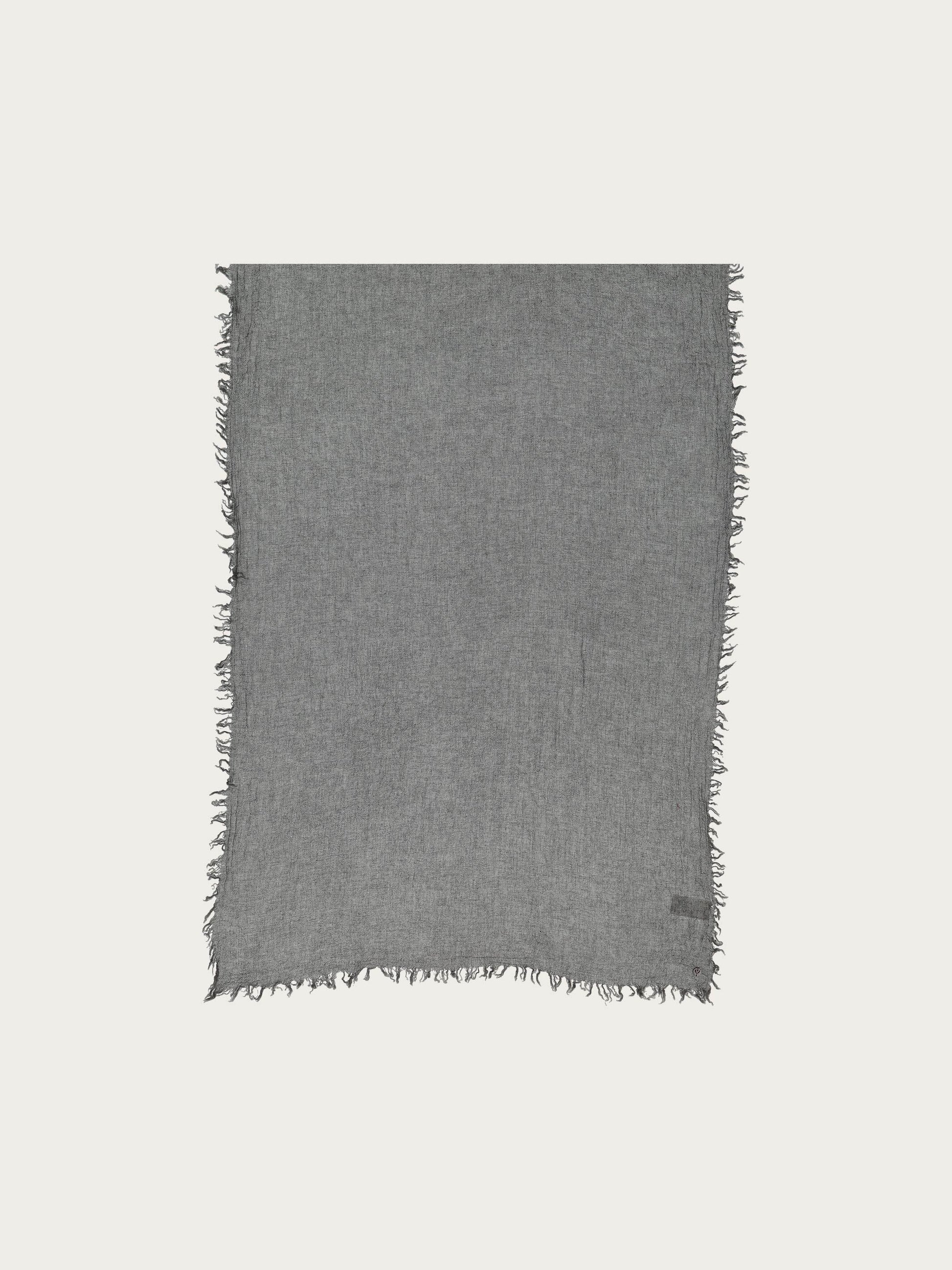 Einfarbige Wollstola mit Fransen