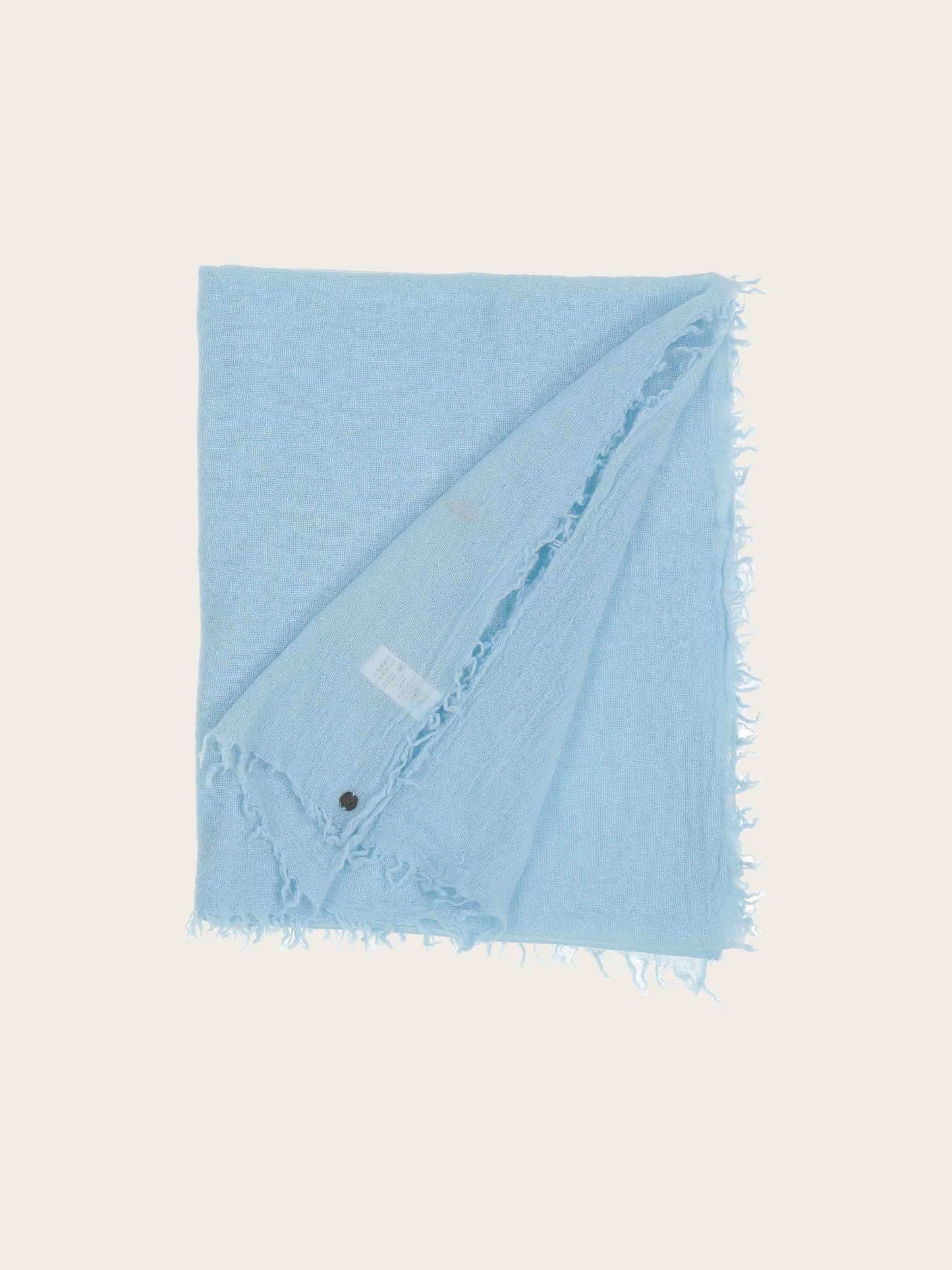 Einfarbige Wollstola mit Fransen