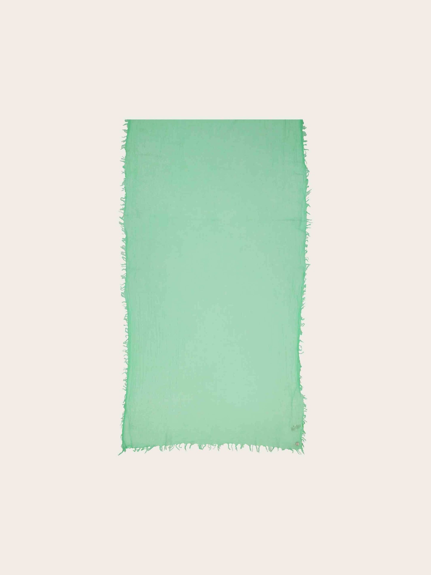 Einfarbige Wollstola mit Fransen