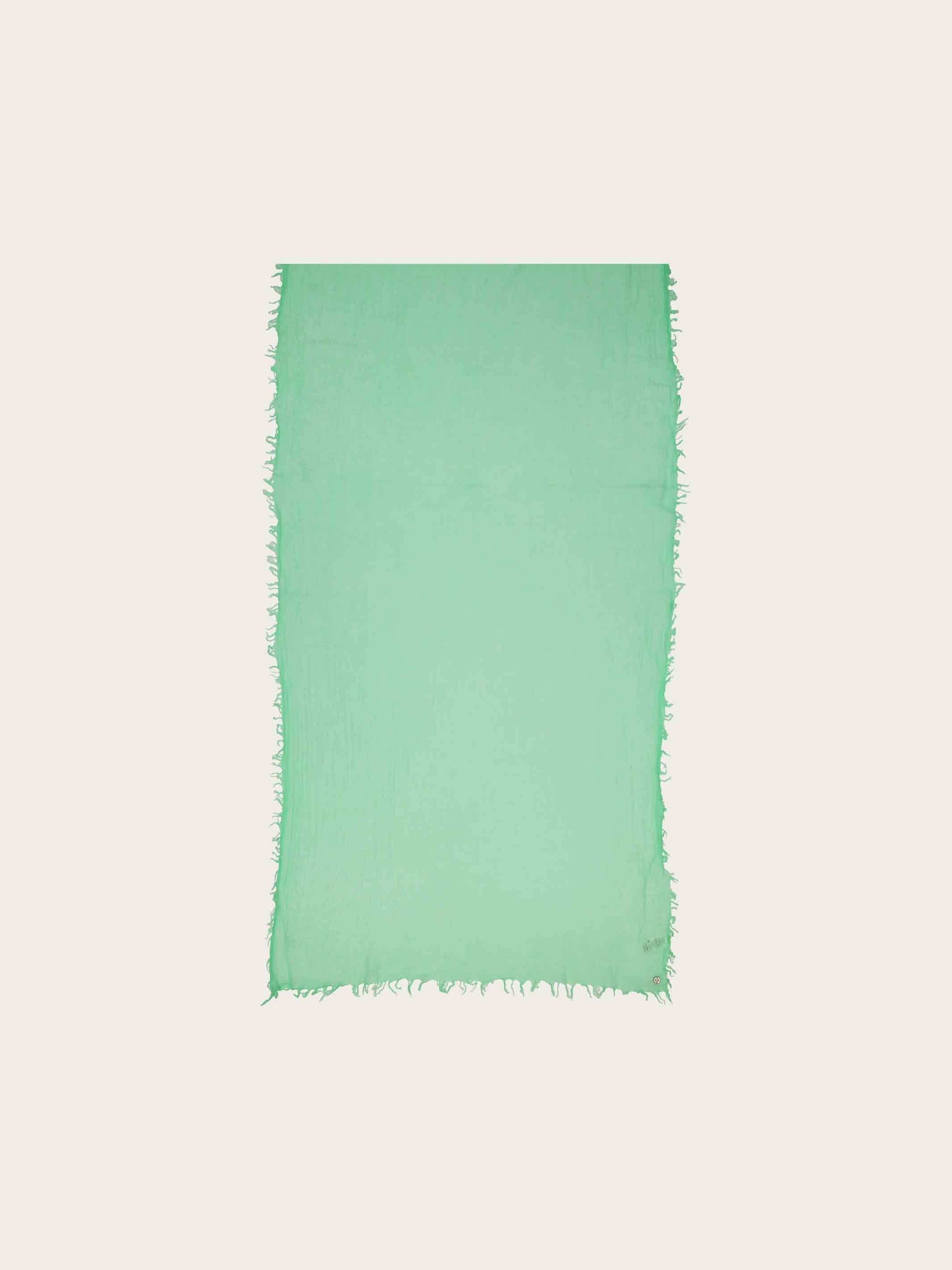 Einfarbige Wollstola mit Fransen