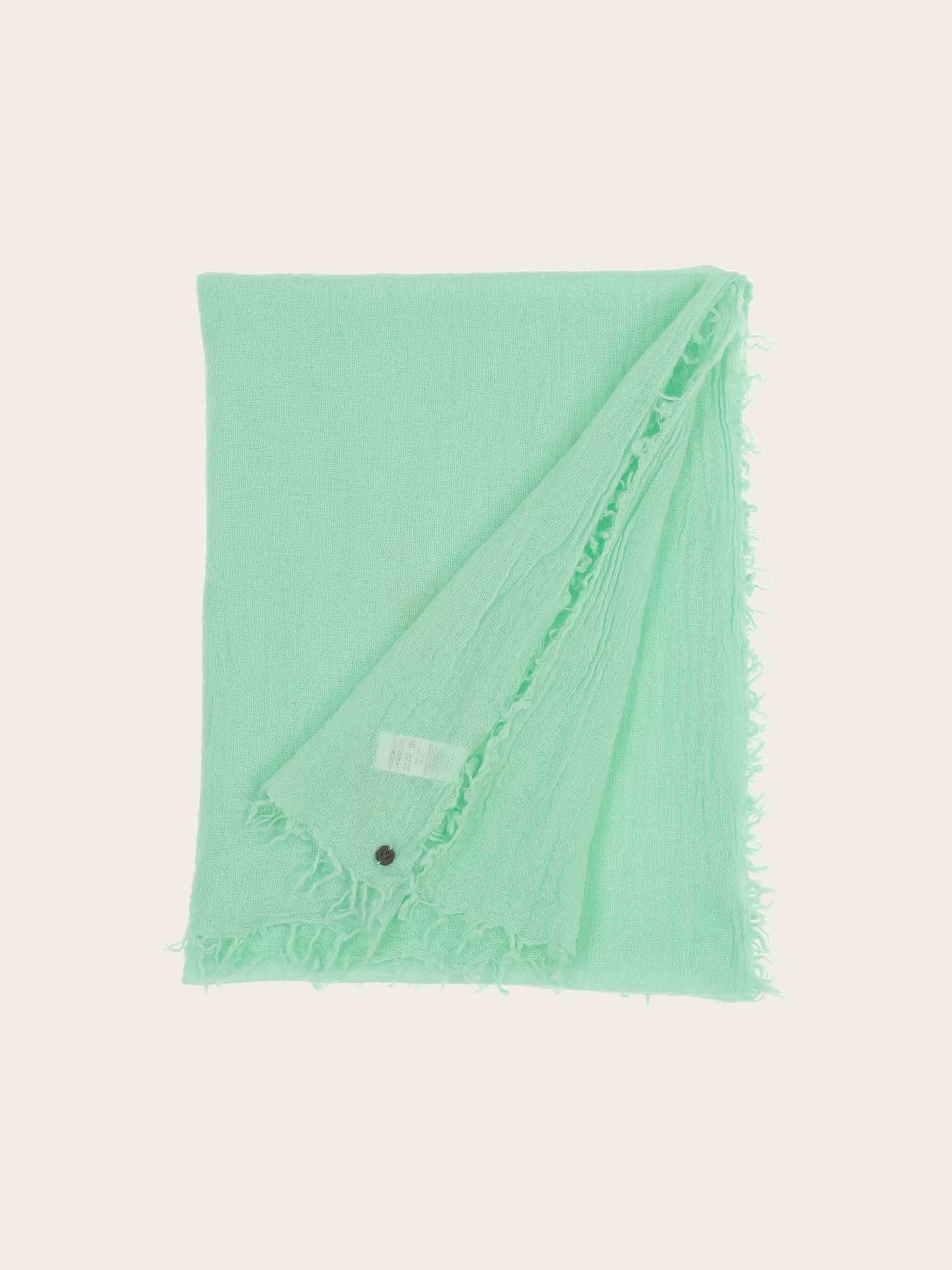 Einfarbige Wollstola mit Fransen