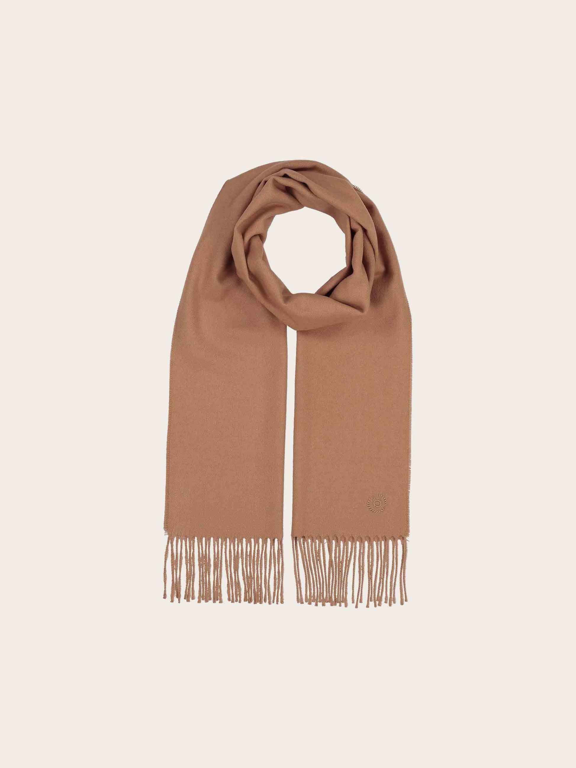 Cashminkschal mit gesticktem bugatti Logo