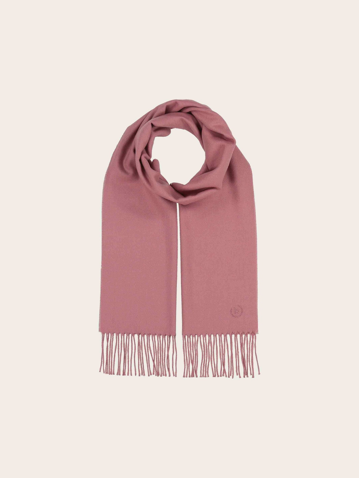 Cashminkschal mit gesticktem bugatti Logo