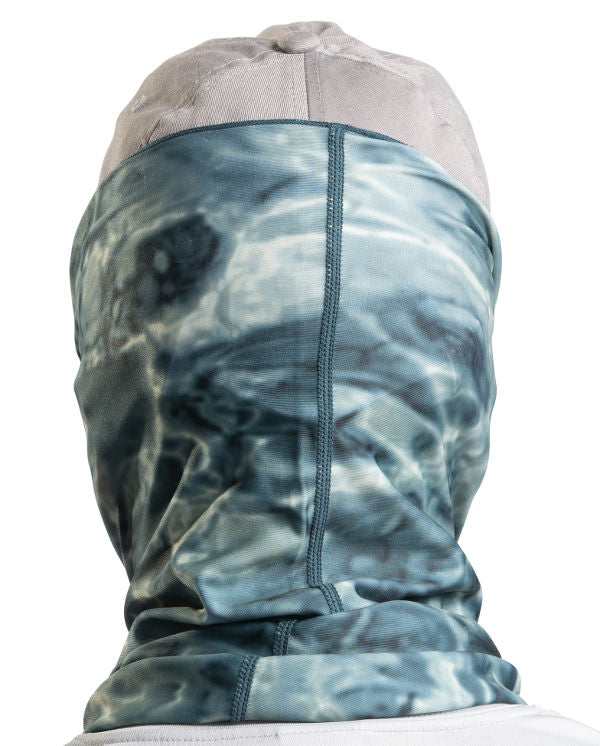 Aqua Design Mens Sun Protection Face Mask UPF 50+ Camo Tube, Misty Sky