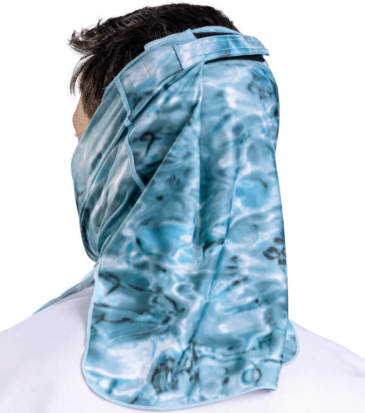 Aqua Sky Mens UV Face Mask ProMax Sun Protection Vented, Aqua Sky