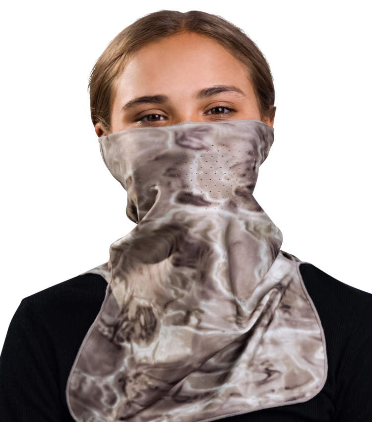 Kids UV Face Mask ProMax Sun Protection Vented | Aqua Design: Pacific Sand Face Mask