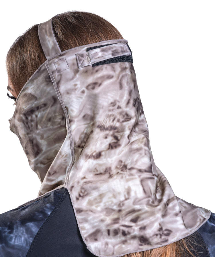 Aqua Design Womens ProMax Uv Vented Adjustable Face Mask, Pacific Sand