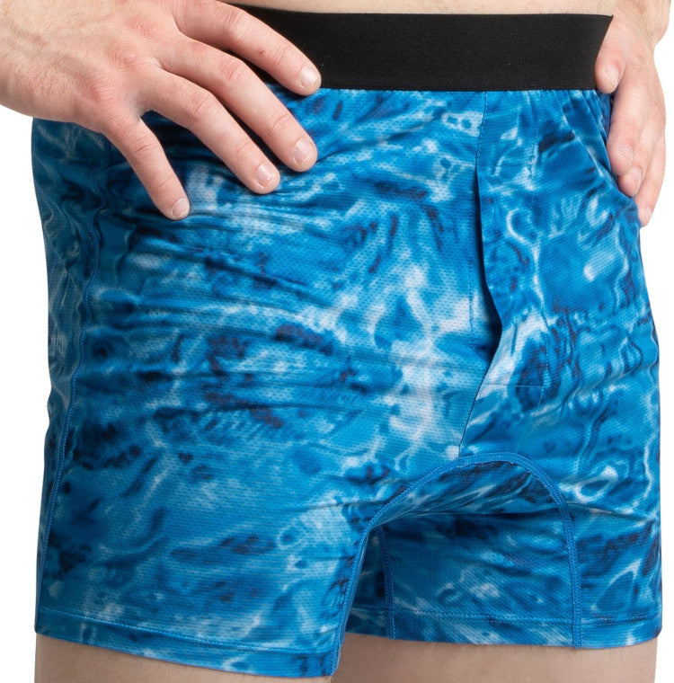 Aqua Design Mens Underwear Boxer Briefs, Royal Ripple