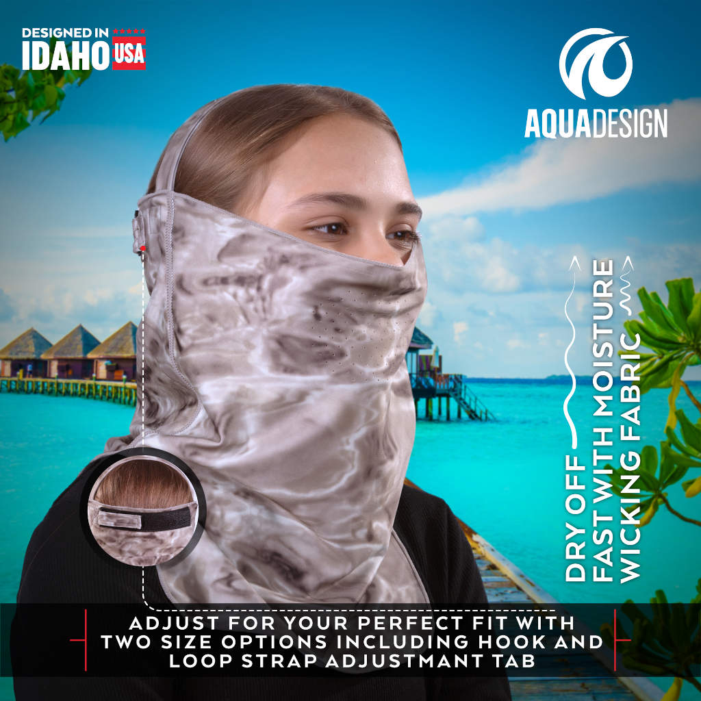 Kids UV Face Mask ProMax Sun Protection Vented Gaiter | Aqua Design