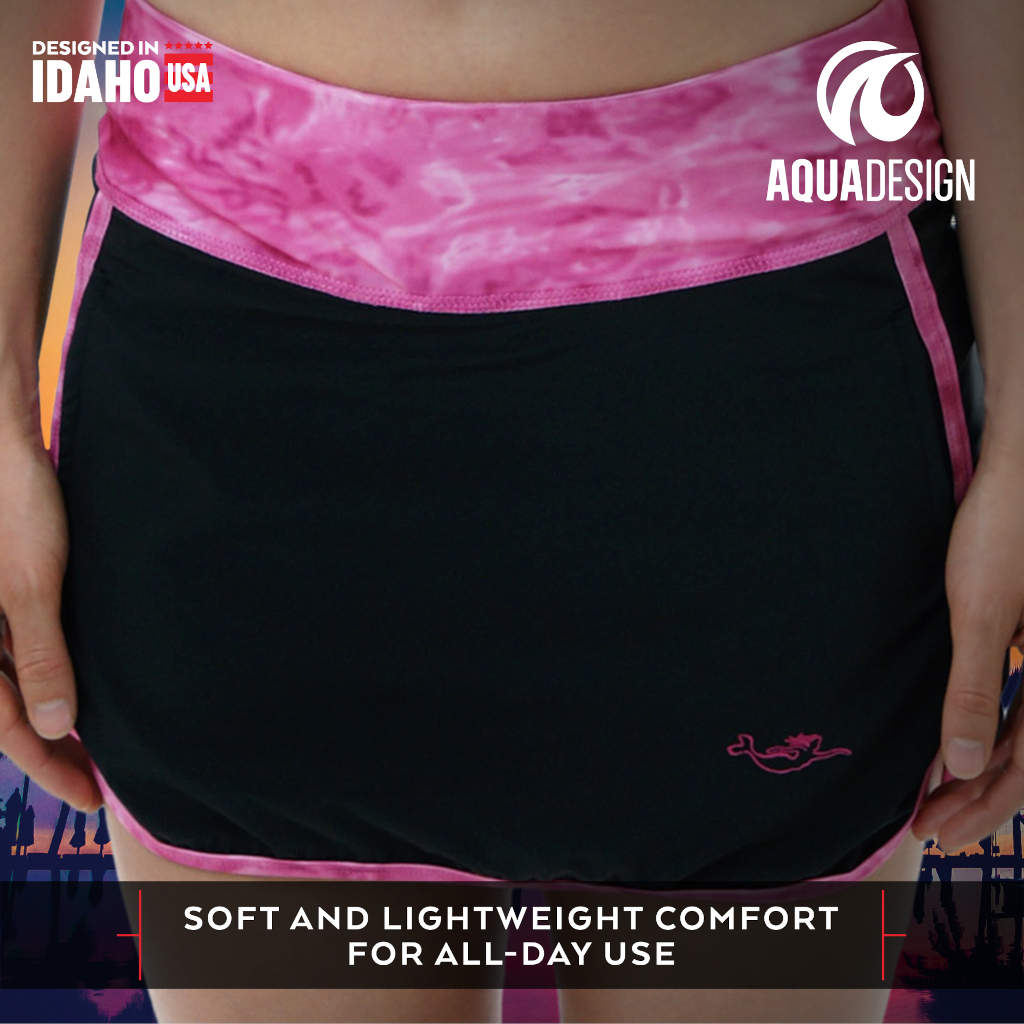 Womens Tennis Golf Swim Sports Skort UPF 50+ | Aqua Design