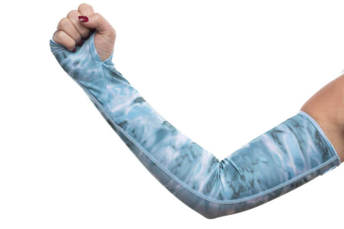 Aqua Design Arm Hand UV Protection Long Sun Sleeves, Aqua Sky