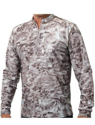 Men's,Camo Fishing,Fishing Collection,Rash Guards,Sun Protection - Fish Hunter Men's Camouflage Shirt Tan